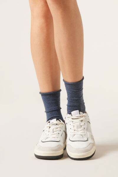 Kurze Socken mit Cashmere Frau
