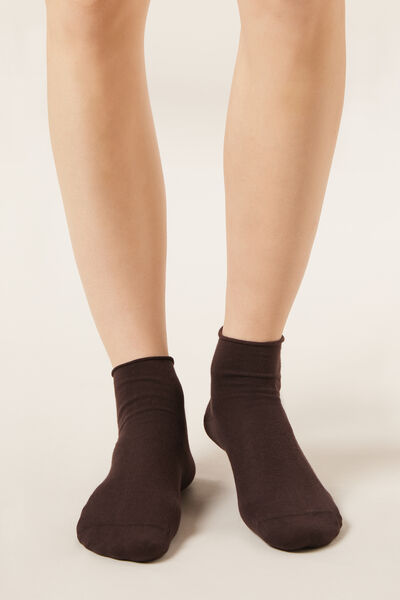 Extra Kurze Socken Ohne Gummi Frau Weiß Größe