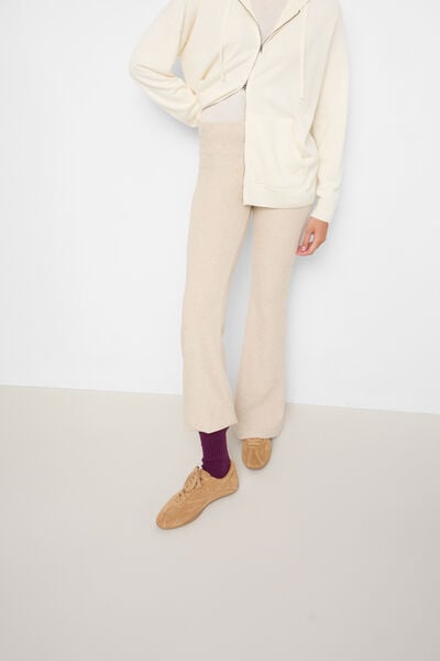 Flare-Hose aus Modal und Kaschmir Frau