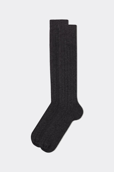 Calzedonia Lange Socken mit Wolle und mit Kaschmir Mann Grau Größe strumpor herr – bild 2