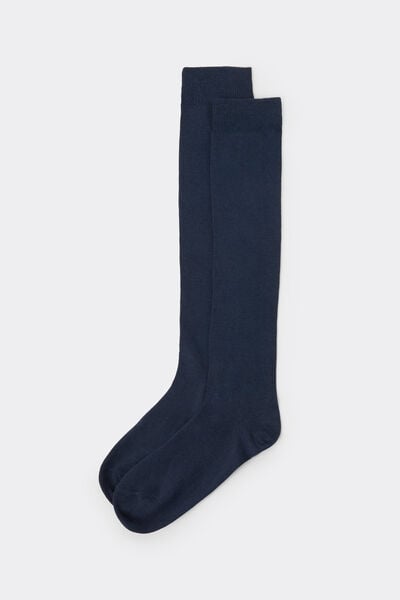 Calzedonia Lange Socken aus Baumwolle für Herren Mann Blau Größe strumpor