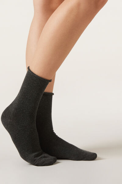Kurze Socken mit Cashmere Frau