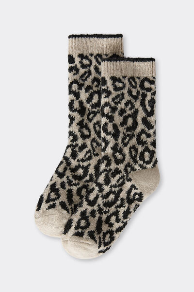 Calzedonia Calzini con Cashmere Animalier Bambina Unisex Naturale Velikost 33-36