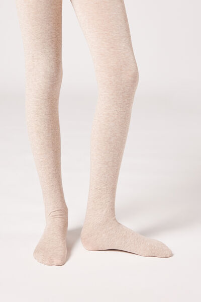 Calzedonia Collant in Cotone Eco da Bambina Bambina Naturale Velikost 8-10