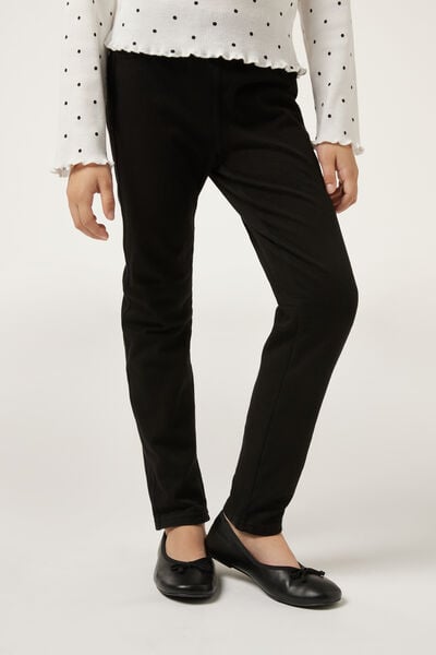 Calzedonia Leggings in Denim Termico da Bambina Bambina Nero Velikost 3-4