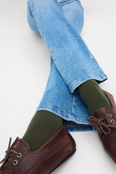 Calzedonia Calzini con Cashmere Donna Verde Velikost 39-41