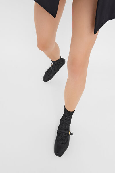 Calzedonia Calzini con Cashmere e Glitter Donna Nero Velikost TU