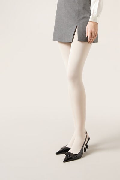 Calzedonia Collant Comfort Totale 50 Denari Soft Touch Donna Avorio Velikost 4