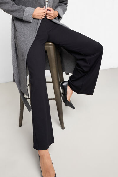 Calzedonia Leggings a Palazzo Punto Milano Donna Nero Velikost S