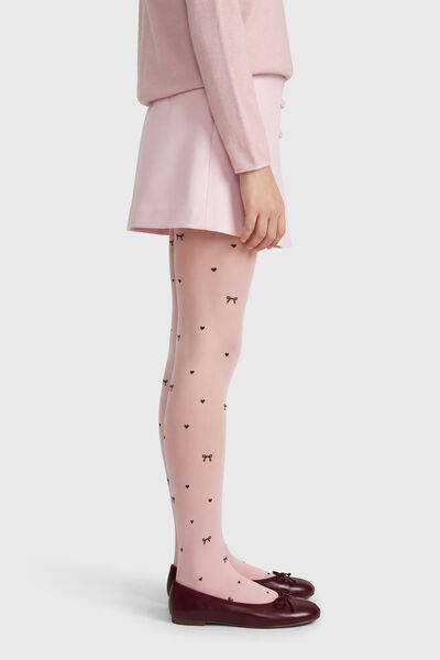 Calzedonia Collant Coprenti in Fantasia Bambina Bambina Rosa Velikost 8-10