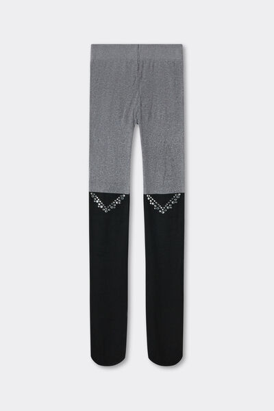 Calzedonia Collant Longuette con Strass Bambina Bambina Nero Velikost 8-10