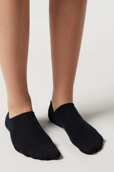 Calzedonia Pedulini Unisex in Cotone Uomo Blu Velikost 46-47