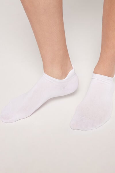 Calzedonia Pedulini Unisex in Cotone Uomo Bianco Velikost 46-47