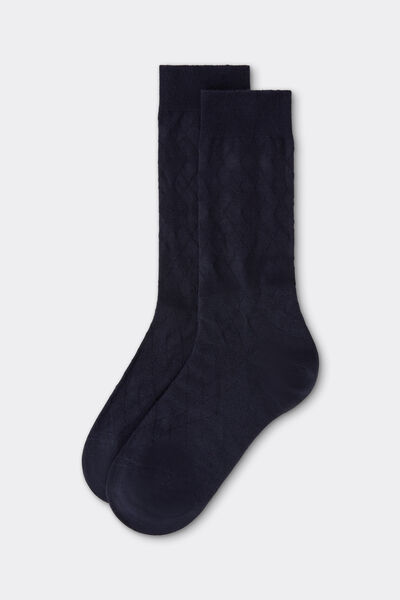 Calzedonia Calze Corte con Cashmere da Uomo Uomo Blu Velikost TU