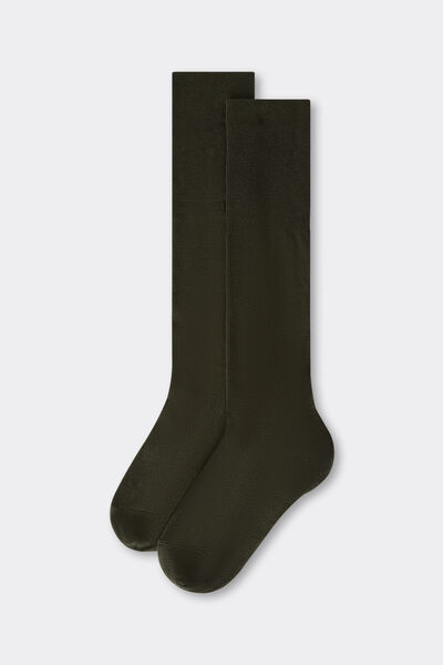 Calzedonia Calze Lunghe con Cashmere Uomo Nero Velikost 42-43