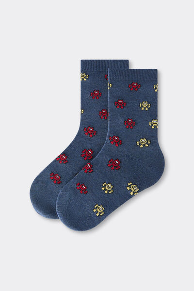 Calzedonia Calzini Fantasia da Bambini Unisex Blu Velikost 37-39