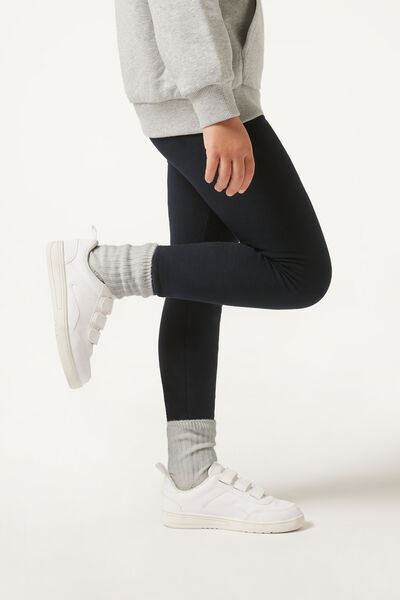 Calzedonia Leggings Termico da Bambina Bambina Blu Velikost 9-10