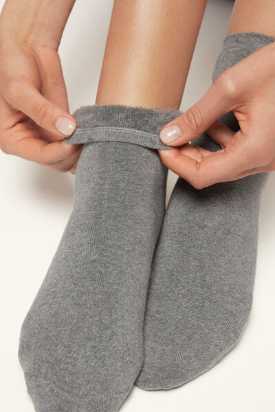 Calzedonia Calzini Corti in Cotone Termico Donna Grigio Velikost TU