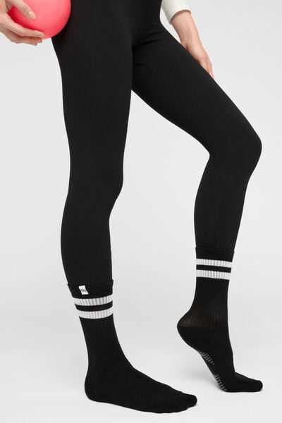 Calzedonia Calze Antiscivolo per Pilates Donna Nero Velikost 39-41