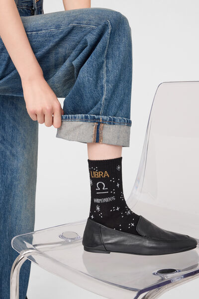 Calzedonia Calzini Astrology Collection Donna Nero Velikost TU