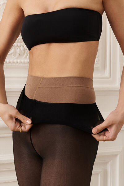 Calzedonia Collant Termico Effetto Velato Donna Nero Velikost 4
