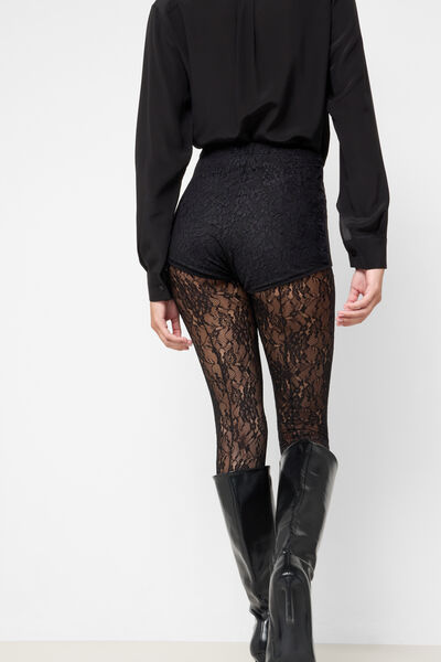 Calzedonia Culotte in Pizzo Donna Nero Velikost XS/S