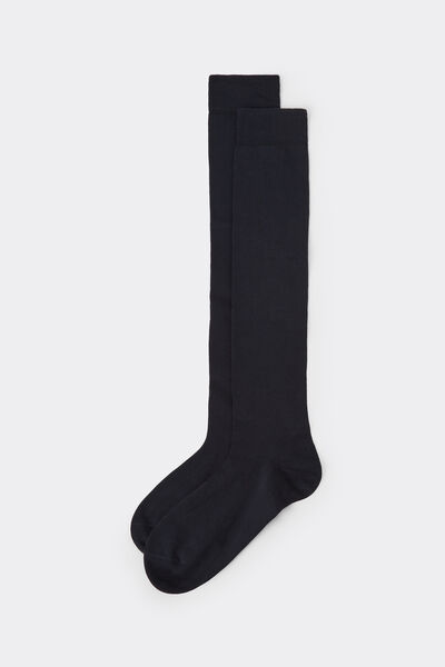 Calzedonia Calze Lunghe in Caldo Cotone da Uomo Uomo Blu Velikost 46-47