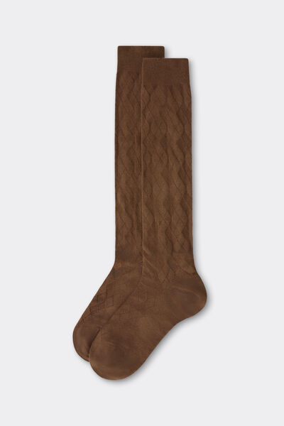 Calzedonia Calze Lunghe con Cashmere da Uomo Uomo Marrone Velikost TU