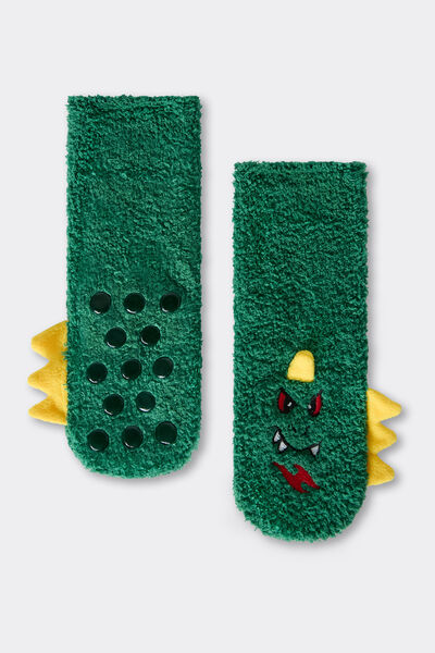 Calzedonia Calze Antiscivolo da Bambini Unisex Verde Velikost 31-36