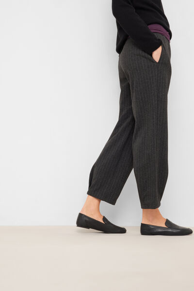 Calzedonia Pantaloni Soft Touch Gessato Donna Grigio Velikost S