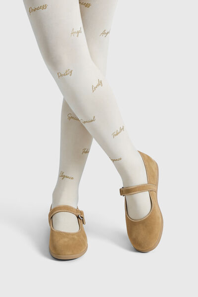 Calzedonia Collant Coprenti in Fantasia Bambina Bambina Bianco Velikost 6-8