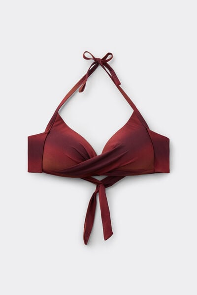 Calzedonia Triángulo Gradual Bikini Soft Shades Mujer Rojo Tamaño 2