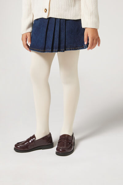 Calzedonia Panti tupido de niña denier 50 soft touch Chica Natural Tamaño 10-13