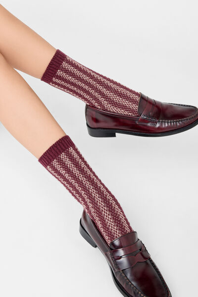 Calzedonia Calcetines con Cashmere Bicolor Mujer Tamaño TU