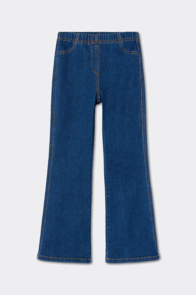 Calzedonia Jeans a Zampa da Bambina Bambina Blu Velikost 7-8