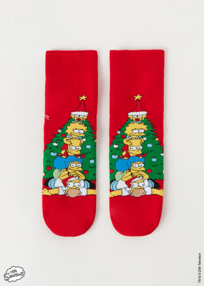 Men’s The Simpsons Christmas Family Non-Slip Socks