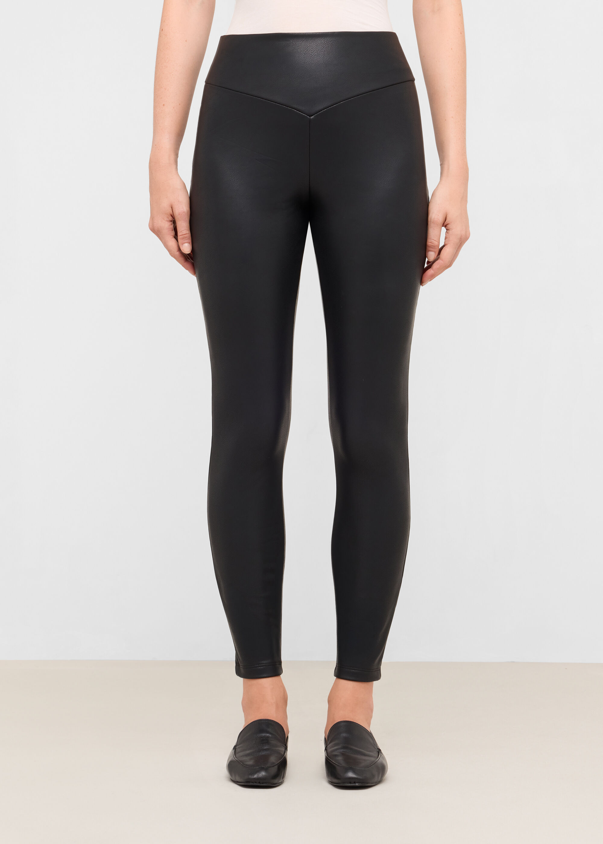 Leggings in Lederoptik