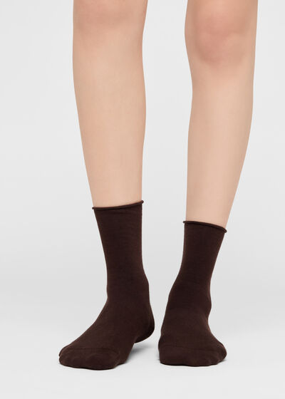 Non-Elastic Cotton Ankle Socks