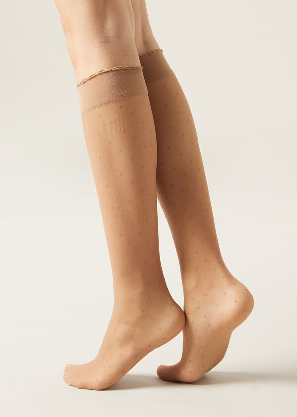 Patterned knee-high socks