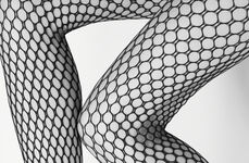 Beehive Patterned Fishnet Tights