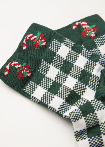 Dámske krátke ponožky s vianočným motívom z kolekcie pre celú rodinu