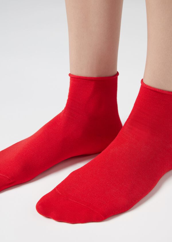 Pamučne kratke čarape bez poruba