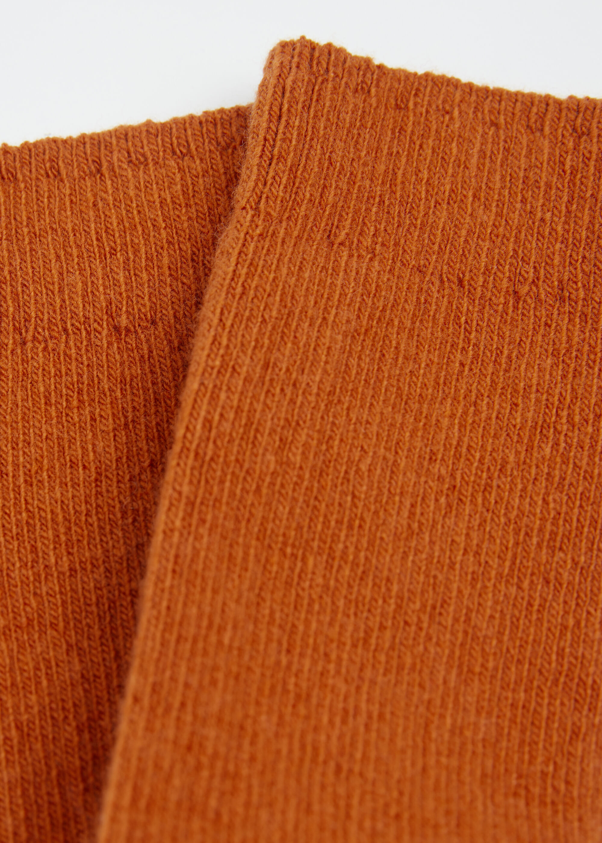Short Ribbed Socks with Wool and Cashmere