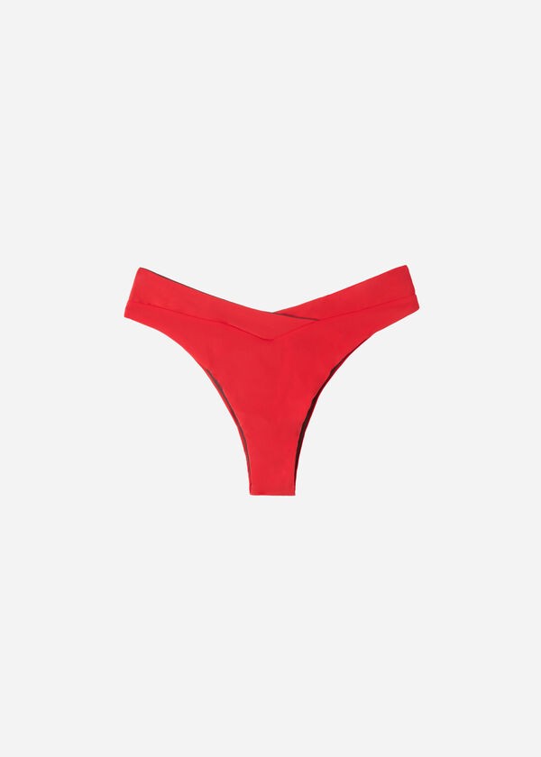 Brazilian-Bikinihose mit hohem, V-förmigem Bund Indonesia