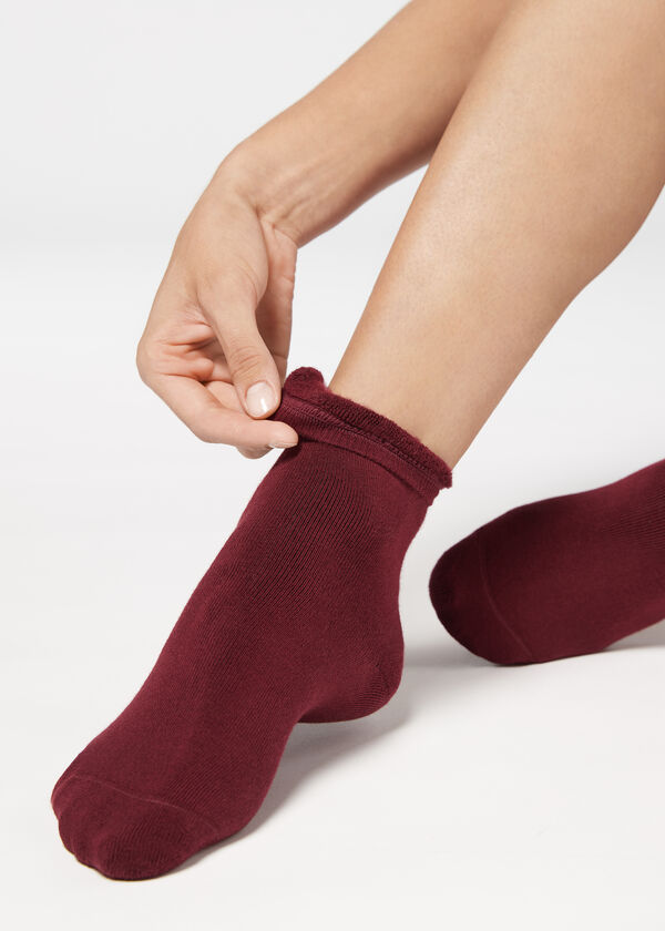 Krátké Bavlněné Termo Ponožky