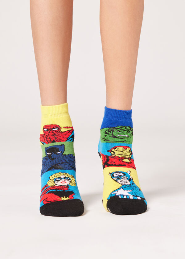 Kids’ Marvel Superheroes Non-Slip Socks