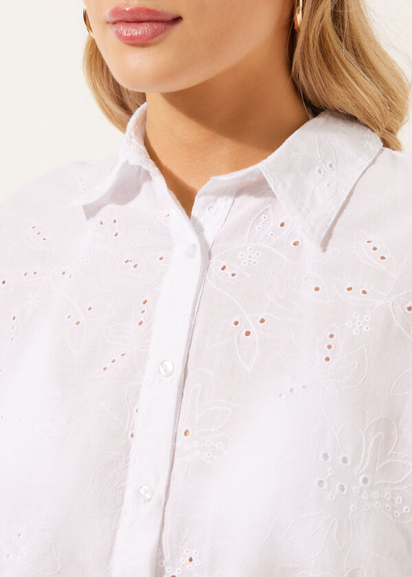 Broderie Anglaise Short Shirt