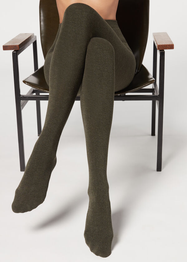 Soft Modal and Cashmere Blend Tights - Opaque tights - Calzedonia