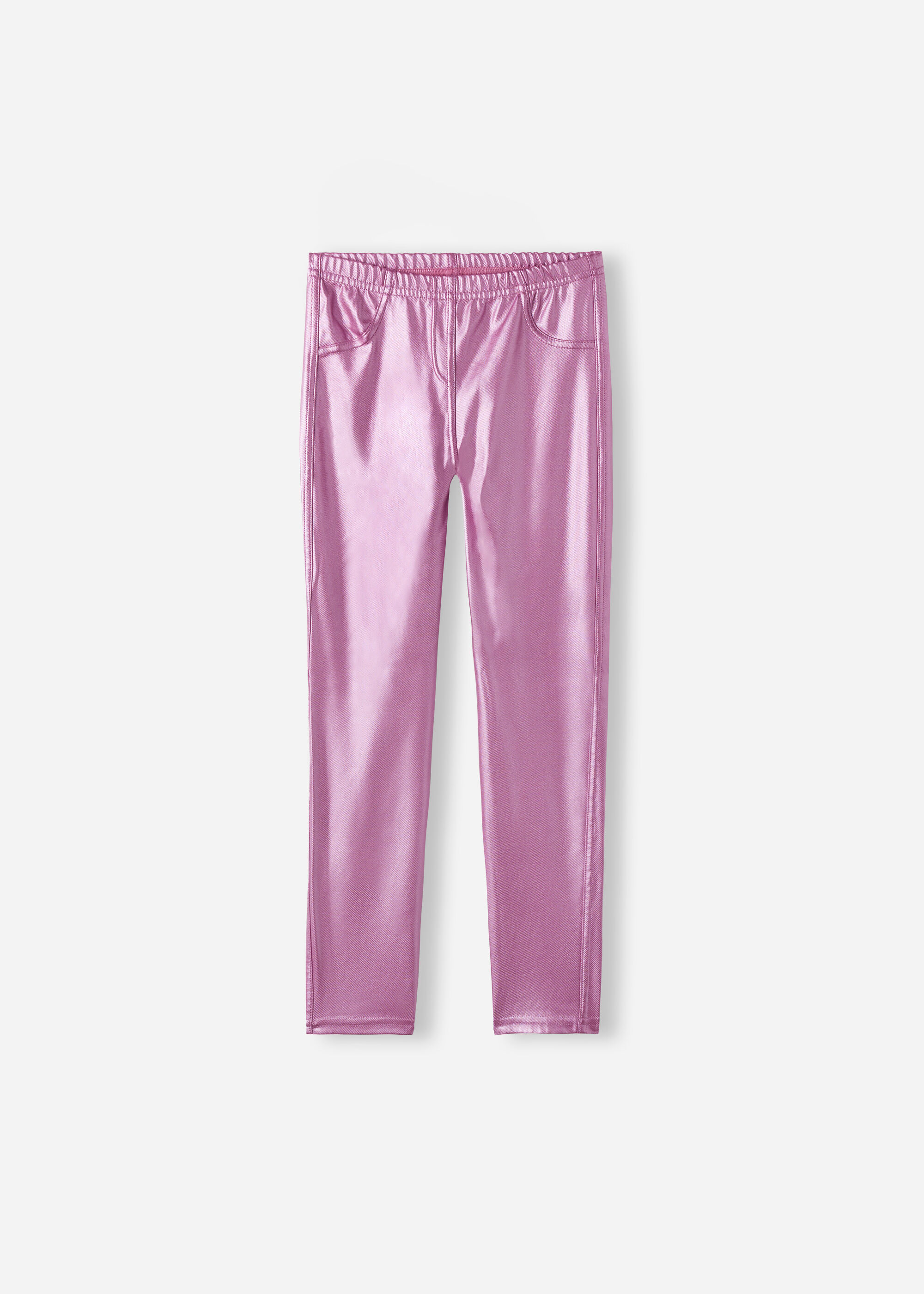 Leggings Effet Cuir Fille