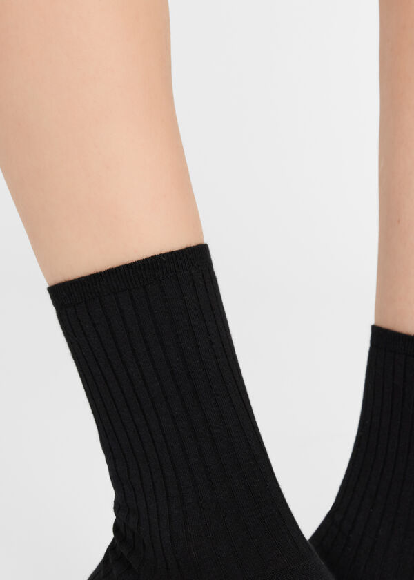 Ribbed Short Socks